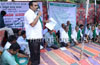 Raitha Sangha on hunger stir against  govt apathy to problems of areca growers